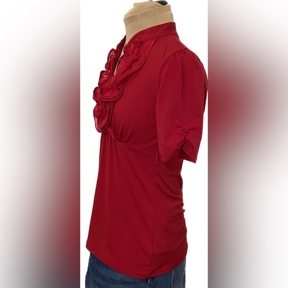 HeartSoul Ruffle Front Blouse - Picture 3 of 7